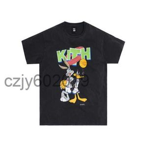 Kith X Looney Tunes Kithjam Vintage Bunny ve Daffy Duck Basketbol Kısa Kol T-Shirtlmy5