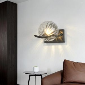 Wall Lamp Japanese Iron Sconce Bedside Stairs Applique Murale Nordic Design Art Deco Led Lights Lampada Da Parete