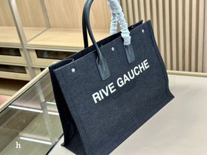 女性ハンドバッグRive Gauche Toteショッピングバッグハンドバッグトップリネン大きなビーチバッグデザイナー旅行クロスボディショルダーサッチェルウォレット