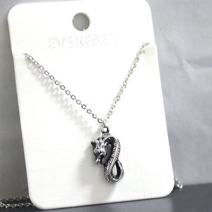 Everfast 5pc/lot Diy Vintage 3D Dragon нержавеющая сталь Пользовательская подвеска китайская культура животное зодиак -дракон