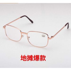 2021 Metal iron frame resin presbyopic glasses with a complete range of 100-400 degrees 7