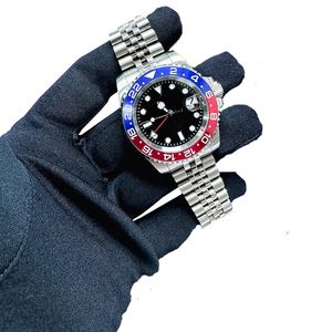 orologi da uomo RELOJ HOMBRE 40mm Pepsi GMT Sub Style Diver 8215 Orologio di movimento Vintage Designer di alta qualità Montre Luxuria AAA Meccanici Uomini Orologi