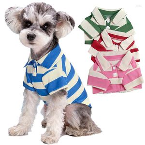 Köpek Giyim Yaz Giysileri Pet Polo Gömlek Küçük Orta Köpekler Kediler Günlük Giysiler Köpek Yavru Chihuahua T-Shirt York Schnauzer Gömlek