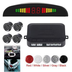 Car Auto Vehicle Reverse Backup Radar System with 4 Parking Sensors Distance Detection and LED Distance Display Sound Warning252s