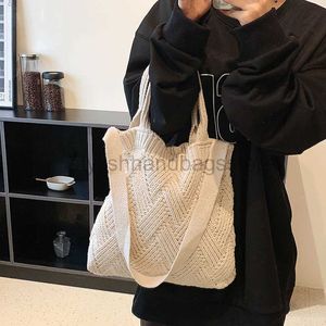 Torby na ramię czarne zakręcone torba warkocz torby na ramię dla kobiety 2023 HET ROPE BAG Y2K Shopper Eco Bag w stylu koreańsko