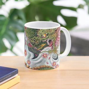 Muggar japanska tatuering Duel Coffee Mug Coffee Mug Ceramic Tea and Coffee Cups and Mugs 230812