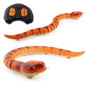 ElectricRC Animals Infrared RC Snake Electric Remote Control Python Kids Toy Gift 230812