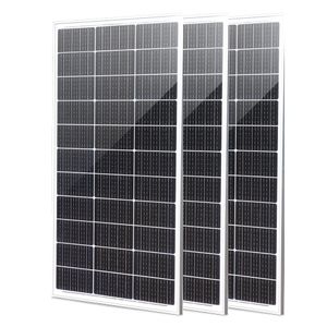 Şarj Cihazları 400W 300W 200W Temperli Cam Güneş Paneli Kiti 18V 100W Alüminyum Çerçeve Katı Rüzgar Geçirmez Antisnow Antihail PV PANELLER 230812