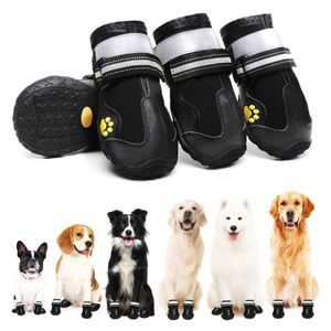 Sapatos de proteção para animais de estimação Zoobers Sapatos de verão de verão botas de cachorro refletidas à prova d'água Botas de cachorro anti-chinelas ao ar livre para todos os tamanhos cães de raça 230812