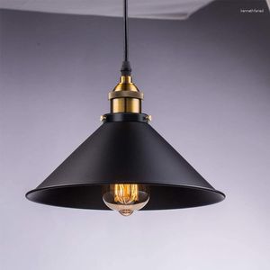 Pendant Lamps American Chandelier Retro Industrial Loft Pot Cover Iron Edison Restaurant Clothes Shop