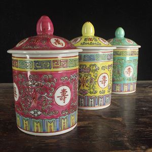 Kupalar Çin klasik seramik kupa uzun ömür sınırsız pembe el boyaması çay bardağı ofis masaüstü fincan ev ikindi çay seti 230812