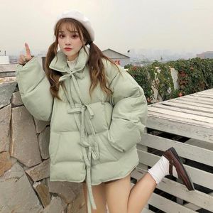 Women's Trench Coats Winter Cotton-padded Jacket Female Students Korean Version Of Loose Short Thick Bread Coat Cotton