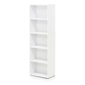 Storage Holders Racks 5Tier Open Shelf Bookcase White 230812