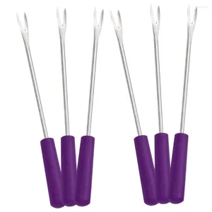 Geschirrssets Obstgabel Barbecue Anti-Scald Forks Accessoires BBQ Fondue Käse wiederverwendbar