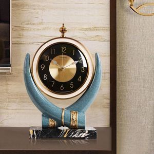 Bordsklockor nordiskt vardagsrum pendel lyx stor säng modern retro orologio casa kontor skrivbord dekoration