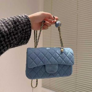 BASSE DESIGNER Mini CF DENIM GOLDEN BALL DONNA SAGGIO CLASSE PASCHE CLASSE REGOLABILE CATENA DI LUSSO CROVE FANNY PACCHE