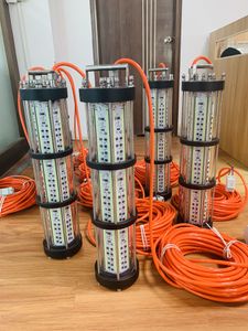 3000W 220V Светодиодные погружение в рыболовные док -док -световые лампы подводная рыбака