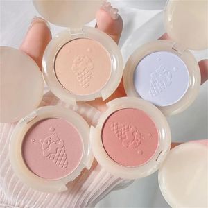 4 kolory Blush Palette Mineral Proszek Długotrwały naturalny kontur policzek odcień brzoskwiniowy różowy niebieski Blusher kosmetyk policzek Blush