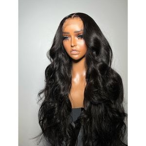 180％密度38インチ7x5 Glueless Wig Human Hair Deep Wave Lace Front Wigs Brazilian Preplucked Hd透明レースヒューマンウィッグ