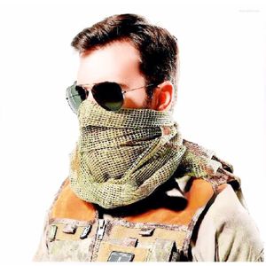 Bandanas Scarf Cotton Military Camouflage Tactical Mesh Sniper Face Veil Camping Hunting Multi Purpose vandring Scarve