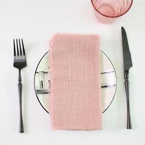 Table Serviette Set von 10 gaze handgefertigten Stoffservietten 40x40 cm wiederverwendbar