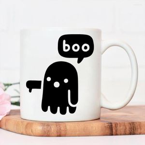 Kubki Halloween boo kubek słodki ghost zabawny wzór kubek do kawy z dużym sokiem z rękodzieła wysokiej jakości woda ceramiczna