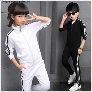 Girls Big Tracksuits Children Sports Suit Kids Long Sleeve Zipper Jacket+Pants 2pcs Sets Child Outfits Boys Clothing Set