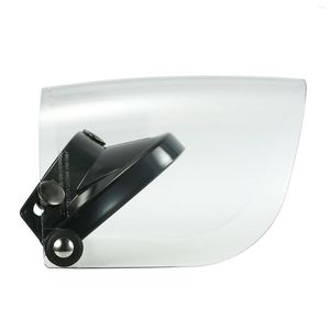 Motorradhelme Universal 3 Snap Flip Visor SH-Feld Objektiv für Retro Open Face Helm 3-SNAP-Anti-UV-Anti-Fog-Anti-Kratzer