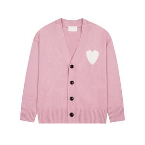 Designer tröja loveheart a woman älskare cardigan stickad v runda nacke hög krage kvinnor mode bokstav långärmad kläder