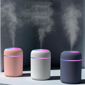 Eteriska oljor diffusorer mini luftfuktare 300 ml sovrum kontor vardagsrum bärbart lågbrus diffusor atmosfär ljus dim sprut aroma diffusor 230812