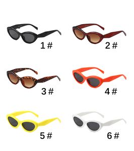 Sommer Frauen Modeschicht Sonnenbrille Antiglare Fahren weiße rote Gläser Damen Reitglas Strand Radfahren unregelmäßige Augenkleidung Rechteck kleine UV Brille