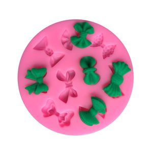 Bow Mold Silicone Cake Moulds Pink Fondant Mold Chocolate Silicone Mold DIY Baking Tool 1224561