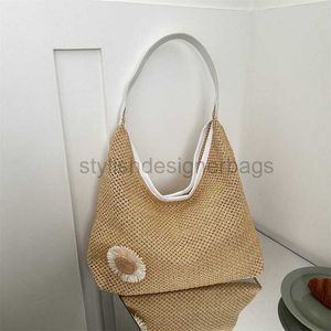 Beach Bags Summer Large Capacity Leisure Bag Women's Beach Vacation Woven Tote Bag 2023 New Small and Simple Underarm Bagstylishdesignerbags