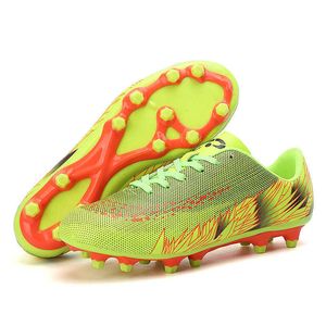 Children's TF AG Soccer Shoes Youth Womens Mens Football Boots Green Blue Color Low Top Training Shoes