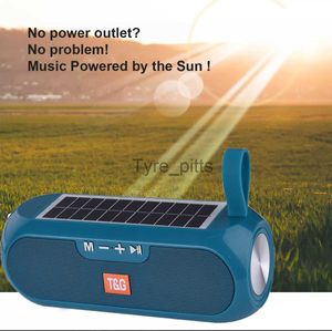 Altoparlanti portatili TWS impermeabile TG182 Scheda portatile Colonna portatile Stereo Wireless Music Box Solar Power Bank Boombox Mp3 Altoparlanti per esterni X0813 X0813