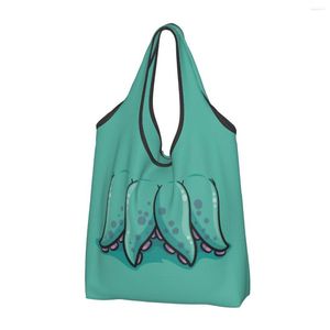 Torby na zakupy recykling śmieszne cthulhu Monster Torda Bag Women Tote Portable Groceries Shopper