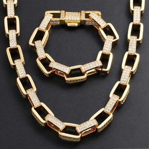 Заводская цена Bling Hip Hop Jewelry 925 Серебряный серебряный бриллиант Кубинский звенья кольцо Бесплатное водонепроницаемое золотое ожерелье