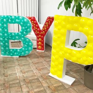 Outros eventos da festa de eventos cartas balões quadro 73cm Love Love Baby Letter Box Mosaic Balloon para decoração de casamento de aniversário 230812