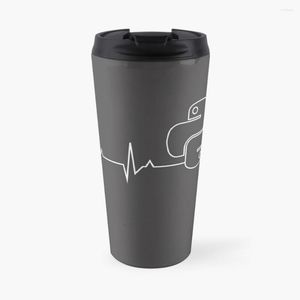 Бутылки с водой Я программист, у меня есть питон Heartbeat Travel Coffee Mug кружки