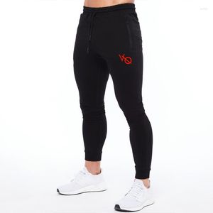 Pantaloni maschili da uomo abbigliamento stampa in cotone double zip jogger casual jogger pantaloni per palestra sportstness training