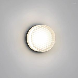 Wandlampe nordisch modernes Glas LED minimalistische Badezimmer Nacht