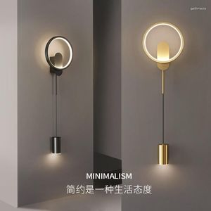 Vägglampor modern led lätt nordisk rum dekor lamp sovrum sovrum badrum spegel hem dekoration sconce belysning