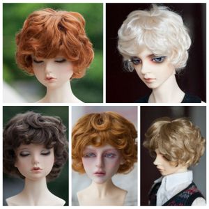 Кукла аксессуары 1/3 1/4 1/6 BJD Doll Wig Classic Curly Shorl Fashion Wig для Pullip SD MSD Dollife Dream Smart Doll Feeple 230812