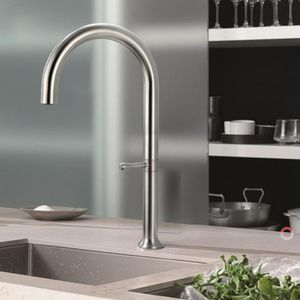 Kitchen Basin Faucet 360 Rotation Stainless Steel Material Single Handle Mixer Water Cold and Hot Ceramic Suitable For Hotel