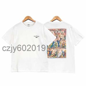 2022 New Kith är full av världens kortärmade sommarmän och kvinnors minoritet kortärmad topplös t-shirt trend8kfy