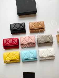Female and male famous brand wallet high-quality channel wallet fashion short wallet wallet mini wallet leather card wallet short wallet card package 2023