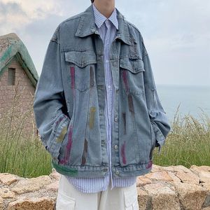 Men's Jackets Perforated Denim Jacket Korean Trendy Couple Spring And Autumn Loose Fitting Fashion Versatile Top