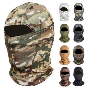 Radsportkappenmasken Taktische Tarnung Balaclava Vollge Gesichtsmaske Kopf Ausrüstung Sporthut Jagd Fahrrad Radsport Armee Multicam Bandana Hals Gaiter 230812