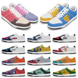 Fashion Custom Muster DIY Schuhe Herren Womens Team Cartoon Neue schwarze weiße rosa lila Trainer im Freien Sneakers 36-48