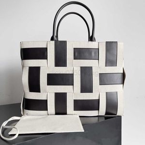 Bottegav 2023 Son Tasarımcı Arco Tote Bag Deri ve Tuval Karışımı Kadınlar Büyük Alışveriş Çantaları Lüks Tasarımlar Kaset Crossbody Canse Moda Renk Çantası